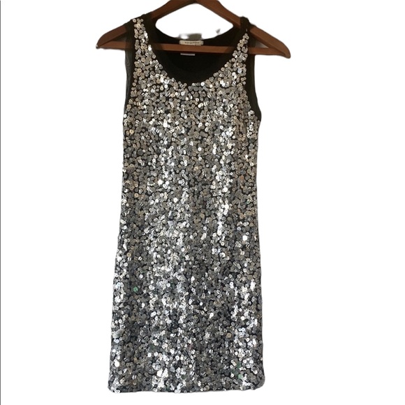 Boston Proper Sequined Sleeveless Dress - Picture 2 of 10